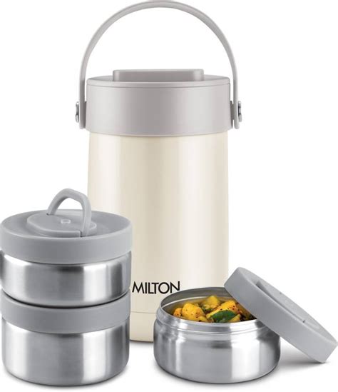 stainless steel tiffin box flipkart|MILTON Glamour Thermos steel Stainless Steel Tiffin .